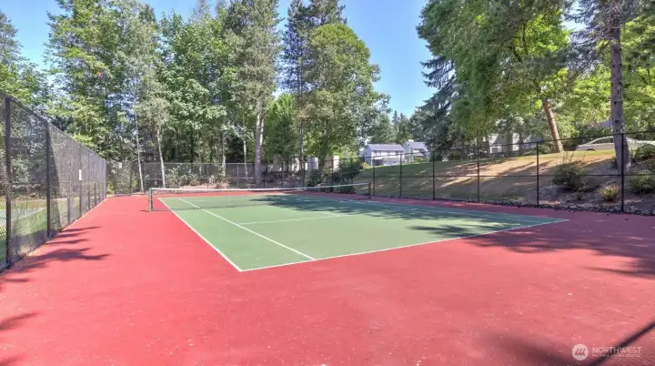 One of the many sports courts that are all over Klahanie. Klahanie also has miles of trails surrounding and going through Klahanie