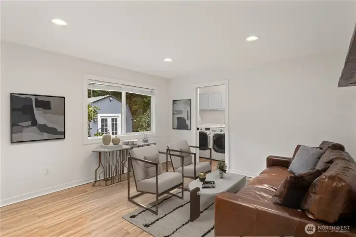 Family room - virtually staged