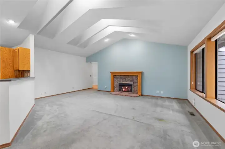 Another great room view. The skylights make this a special space.