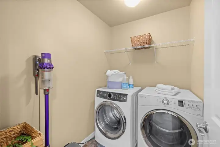 Upper level utility room.