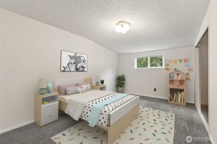 Bedroom2 virtually staged.