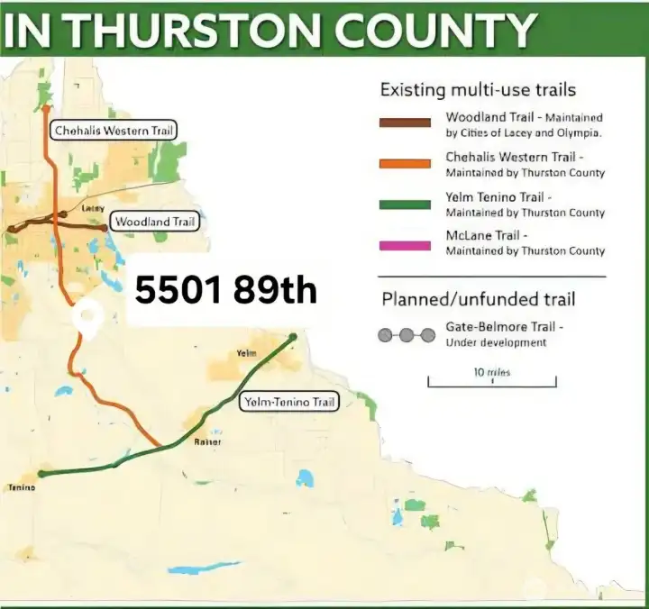 If you like trails, then you will love this location!