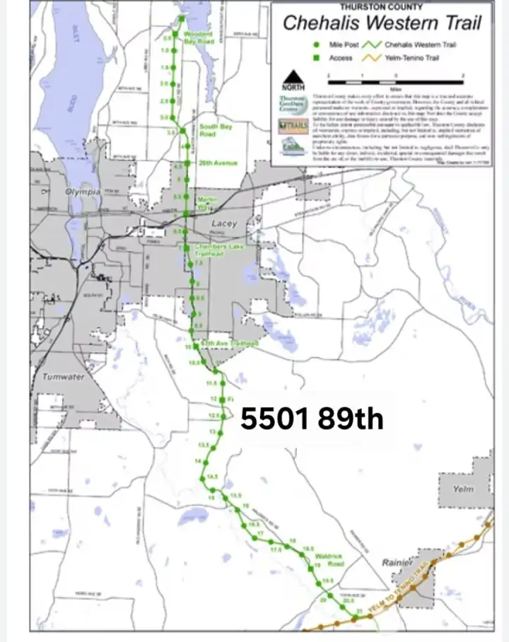 Address shows proximity of home to trails.