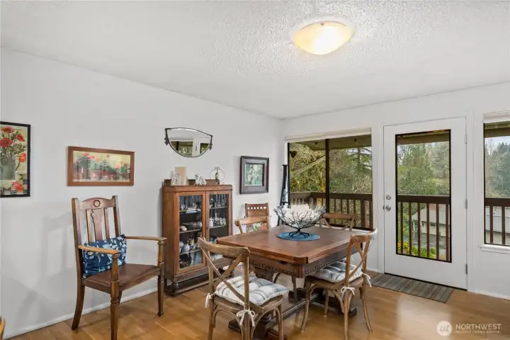 Dining room with a view