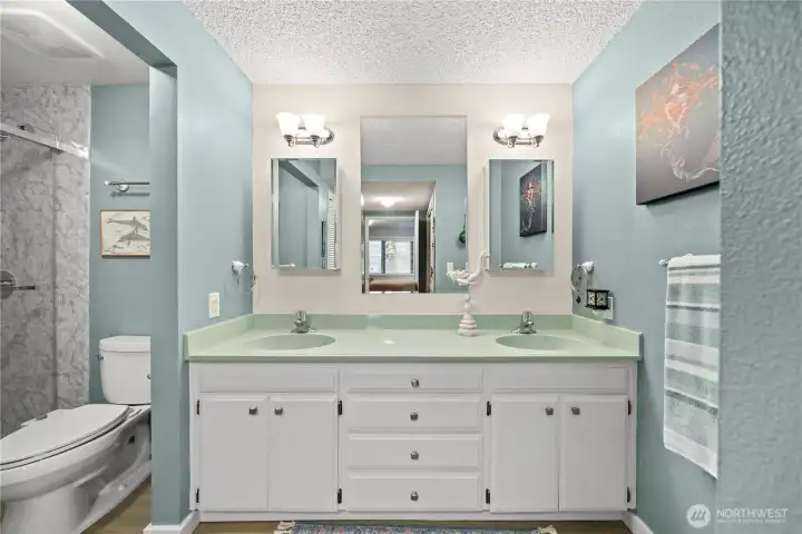 Updated primary bathroom