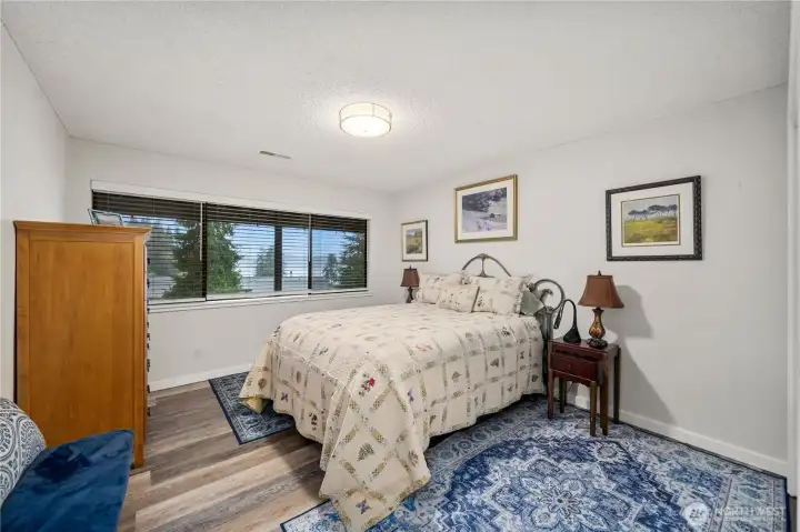 Downstairs second bedroom with a view