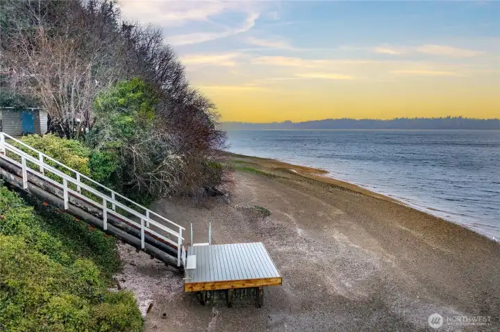 Private neighborhood beach