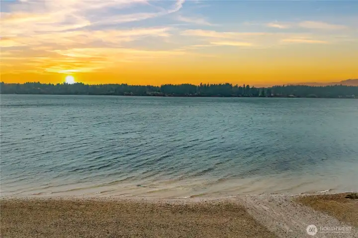 Private neighborhood beach