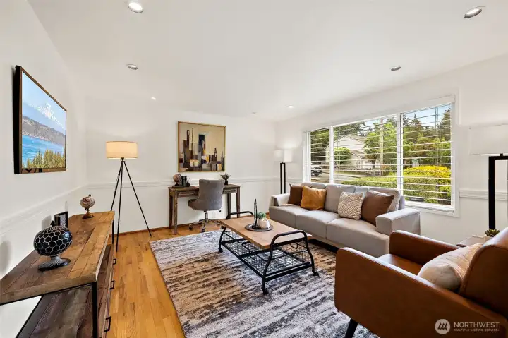 South-facing sunlit family room