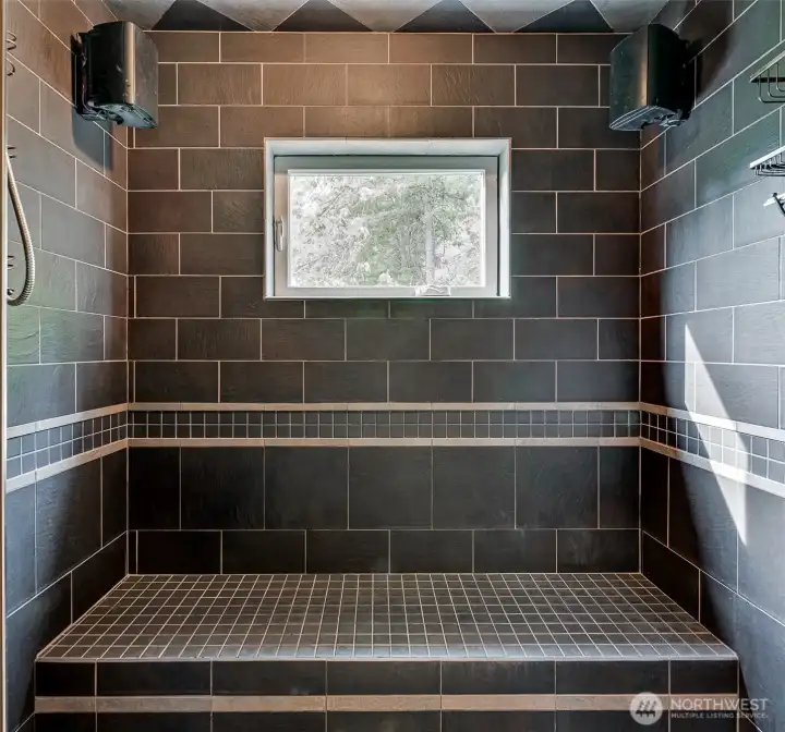 Primary Bath - Steam Sauna - Dual Shower