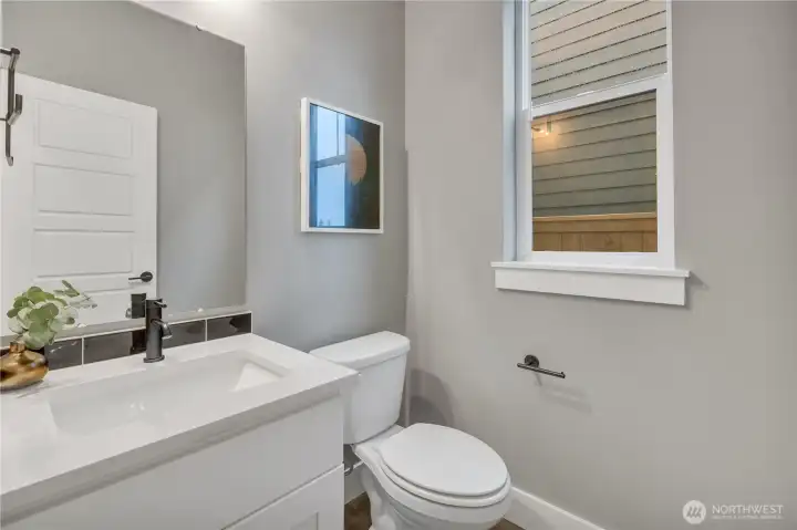 Main floor powder room