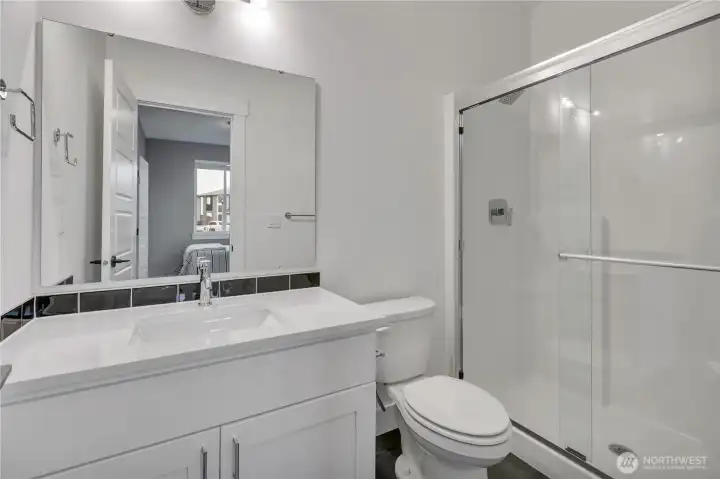 En Suite 3/4 bath on main floor