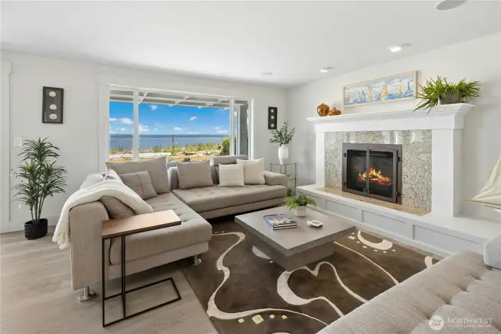 Open concept with many upgrades