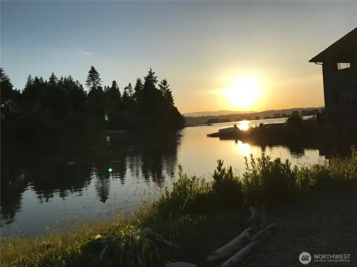 Lagoon just before sunset