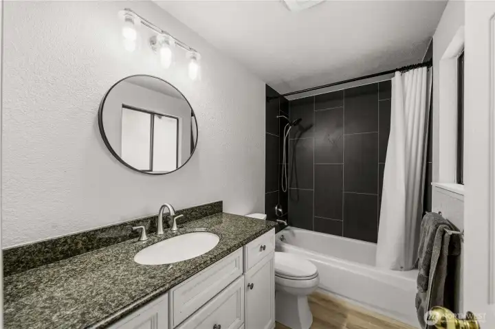 Remodeled 3/4 primary bath