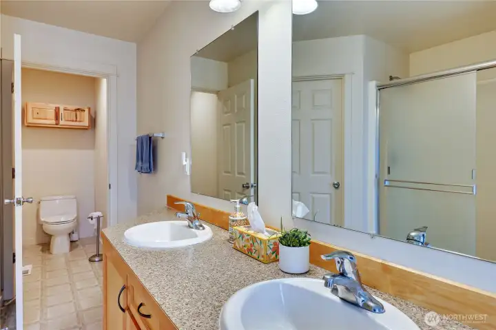 Another view of the primary bathroom