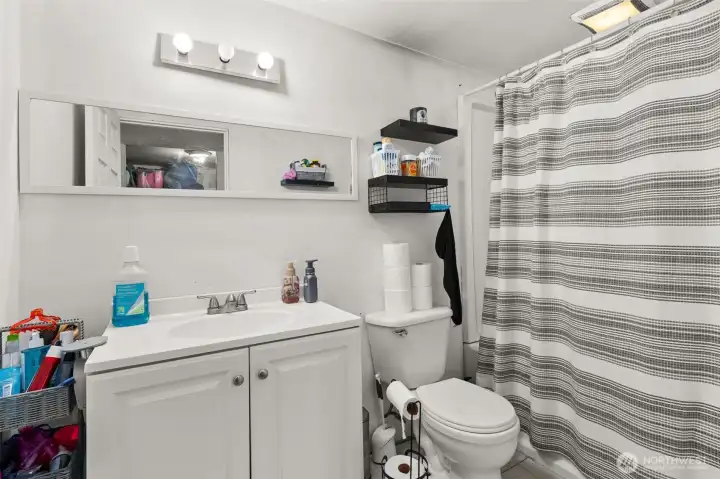 Lower level bath