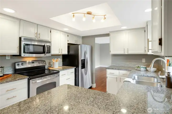 Kitchen into family room