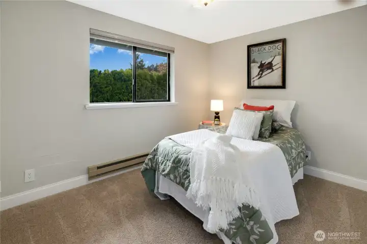 Second bedroom with closet to right