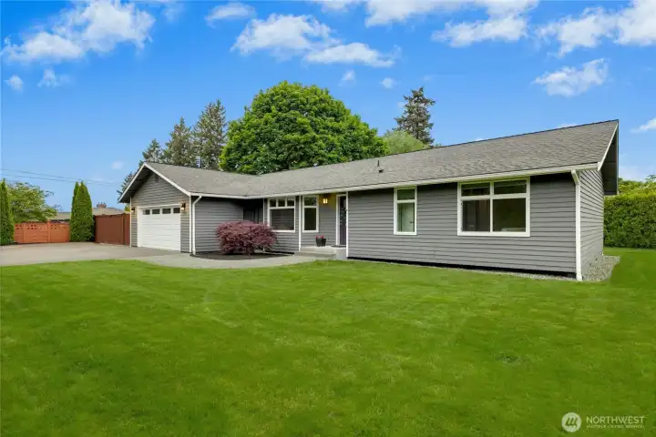 Lovely level and private yard