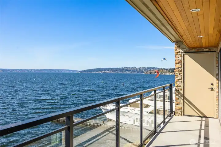 view from deck looking northwest.