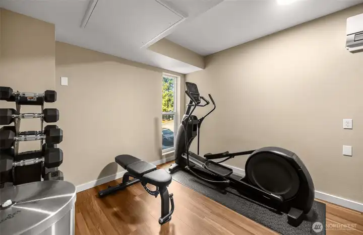 Complex has an exercise room for use by the residents.