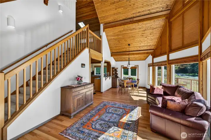 Stairs to upper loft bedroom