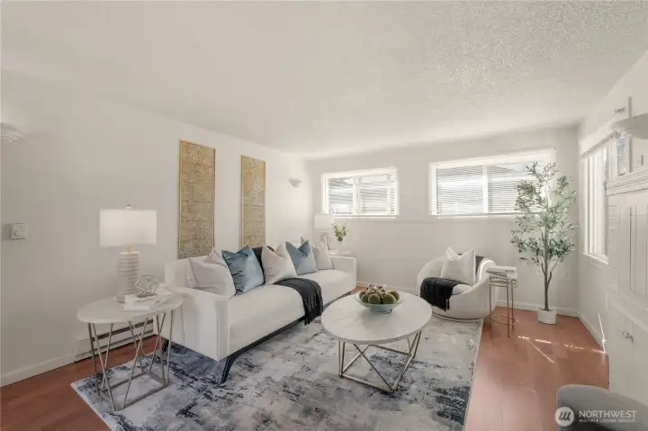 Welcoming Entry into the living room