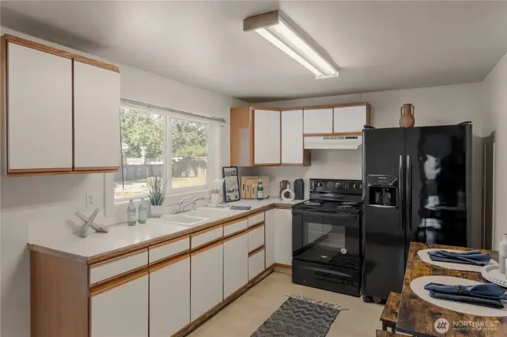 Kitchen with Abundant Cabinet Space