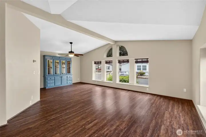 Living room toward the dining area.