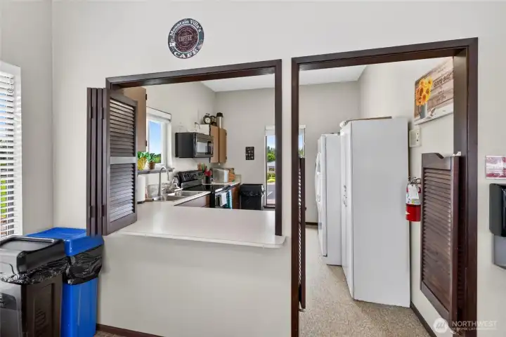 Clubhouse has a full kitchen available to owners.