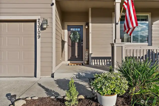 Welcoming front entry.