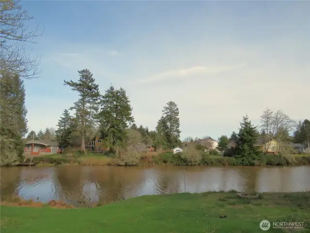 THE HOME HAS A GREAT VIEW OF THE BASS CANAL AND HOMES ACROSS THE WATER!
