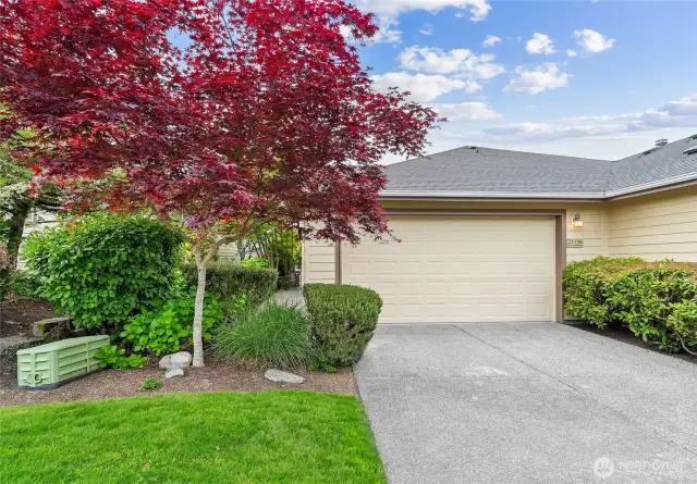 Rare, separate driveway for a Chelan plan home; they usually have a shared driveway.