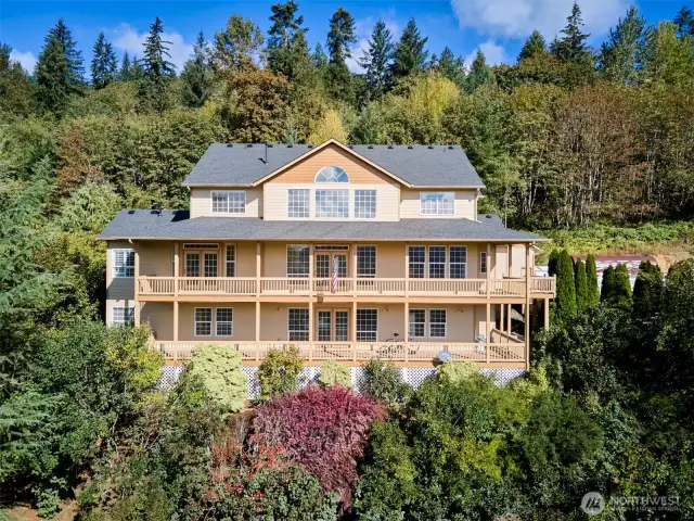 View of Back of Home- so regal!