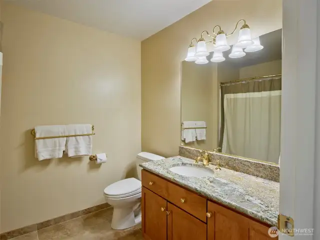 Full Bath on Lower Level