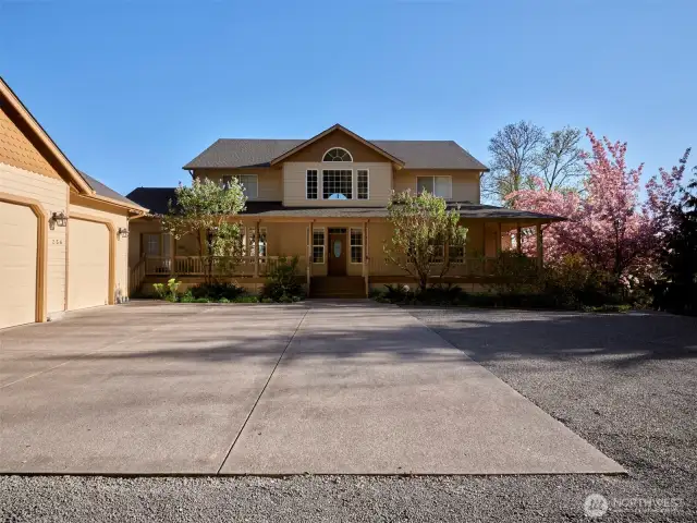 Front of Home & Oversized garage