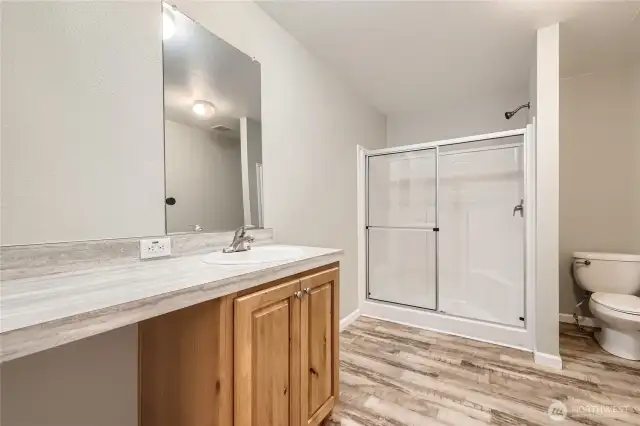 Party size shower in Primary Bath