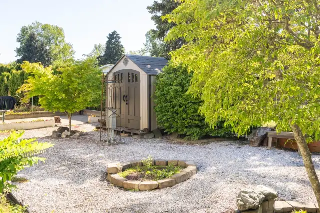 Lots of space and extra shed for yard tools