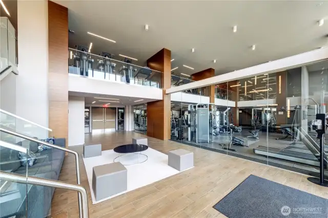 Gym/Workout areas on two levels