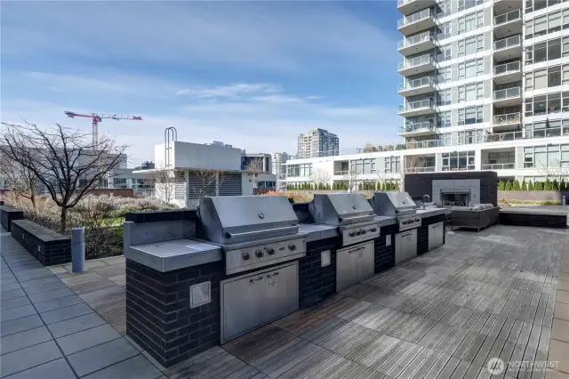 7th Floor Terrace Barbeque area