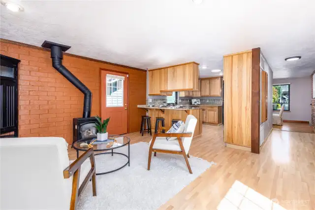 Family Room w/ Propane fire place