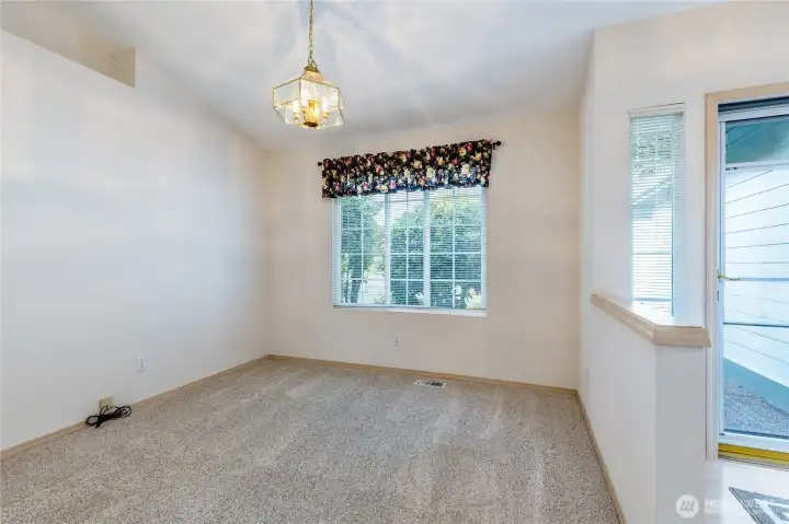 Dining room off the entry