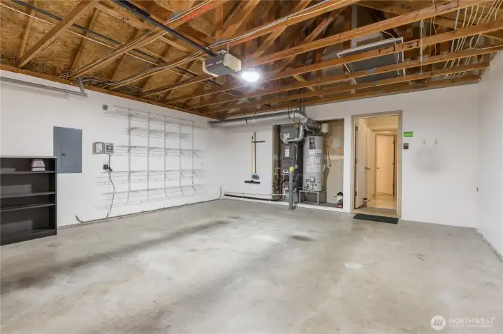 Attached 2-car garage