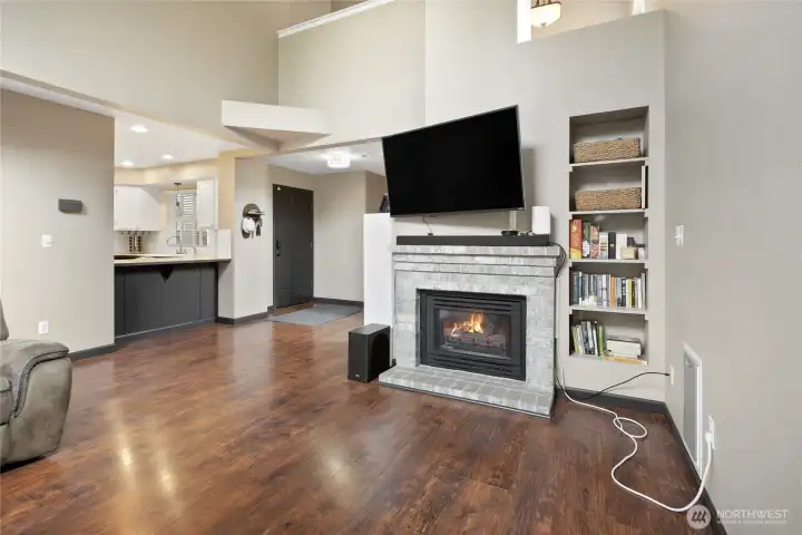 Enjoy the gas fireplace on those cool Fall and Winter nights
