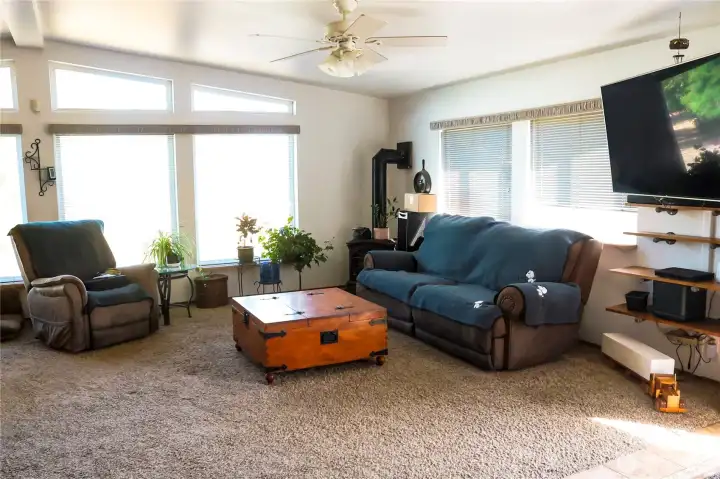 Inviting living room with amazing natural light