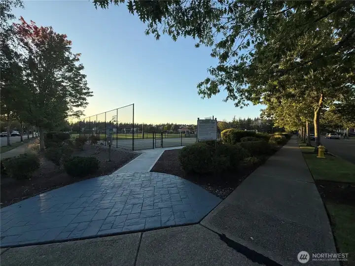 Park at dusk
