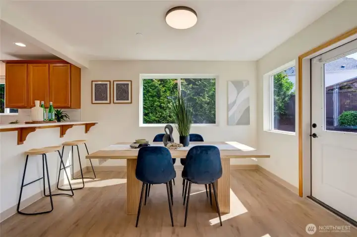 Breakfast bar for extra eating space