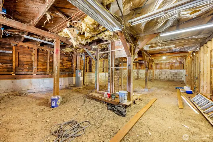 Potential for basement.