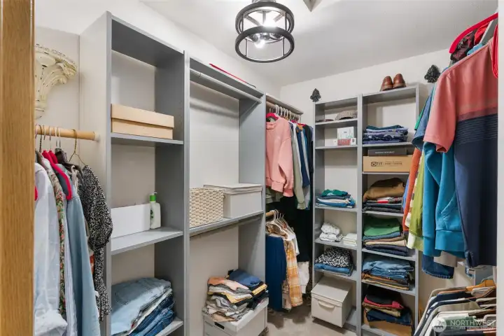 large walk-in closet